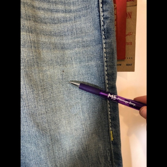 NEW True Religion Skinny Flap Nat Big T Yellow Jeans [ SZ 29 ]‎ - Picture 8 of 12